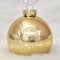 Personalisierte Weihnachtskugel aus Echtglas, 8 cm, rot mit Wunschmotiv (02_Gold, 1. Weihnachten)