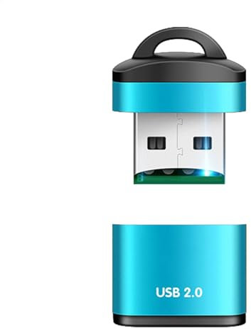 Míní - Lector de tarjetas USB | Adaptador USB 2.0 MícroSD portátil | Lector de tarjetas para accesorios de ordenador portátil | MícroSD de alta velocidad | Lector de tarjetas USB inteligente Multí