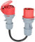 Adaptateur De Courant Structurel Adaptateur Cee 32A Sur 16A, Portable Adaptateur Cee, Adaptateur 32a 16a, Adaptateur Cee Triphasé 32A, Étanche Ip44, Adapté Pour Usage Industriel Et Domestique