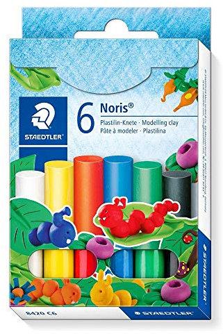 Staedtler© Plastilin-Knete Noris Club©, 6 Farben in Kartonetui