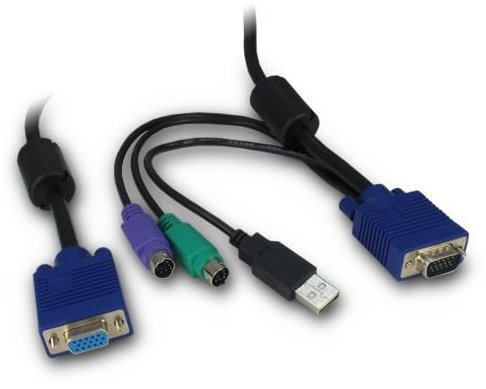 Inter-Tech AC KVM-Kabel, 3m f. AS-71xx/ 91xx