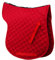 Rhinegold Tapis de Selle matelassé en Coton pour Poney Rouge