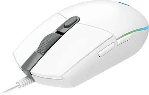 Logitech Gaming Mouse G102 LIGHTSYNC Maus für Rechtshänder, Optisch, 6 Tasten, kabelgebunden, USB, Weiß