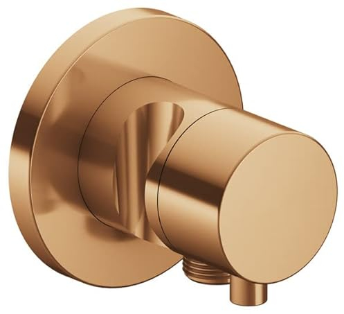 Keuco IXMO Armatur 59548, 3-Wege Umstellventil mit Schlauchanschluss und Brausehalter Unterputz, Griff Comfort, ohne Absperrung, 59548; Farbe: Bronze gebürstet