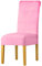 LANSHENG Stretchy Stuhlbezüge für Esszimmerstühle, Stretch Spandex mit Gummiband Stuhlbezug,Velvet Large Dining Chair Schonbezüge für Restaurant Hotel Party Bankett (Rosa,2 Pack(M))