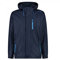 CMP - Herrenjacke mit Reißverschluss und atmungsaktiver Kapuze, Schwarz Blau, 54