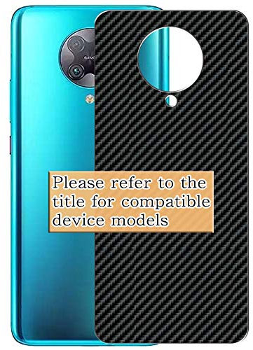 VacFun Lot de 2 Noir Fibre de Carbone Arrière Protection d'écran Compatible avec SAMSUNG GALAXY S9 au SCV38 / docomo SC-02K, Back Film Protecteur Antidérapant (non vitre verre trempé)