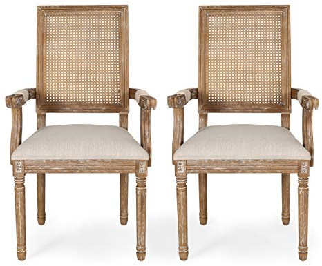 Christopher Knight Home Maria DINING CHAIR SETS, Wood, Beige + Natural