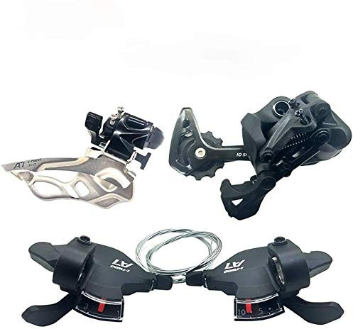 LTWOO A7 3X10 Gang Schalthebel Umwerfer Groupset, 30-Gang-Umwerfer-Groupsets MTB Bike DEORE Fahrradumwerfer Groupset Schalthebel