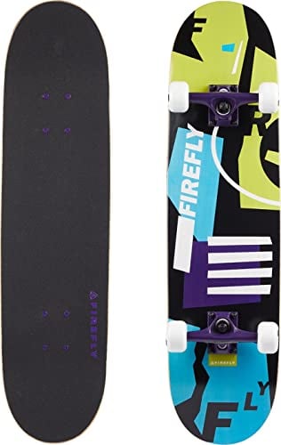 FIREFLY Unisex – Erwachsene SKB 505 Skateboard, Black/Purple/White, Einheitsgröße