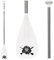 FunWater Sup Paddel - Paddle Board de Paleta Ajustable de 3 Piezas – Remo Ligero y Flotante – Durable y almacenable, Hojas de Nailon reforzadas – Golpe eficiente
