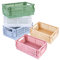 5er Pack Mini Körbe, Mini Kunststoffkörbe, Klappkorb, Stabil Faltkiste Kunststoff, Plastik Klappkorb, Kunststoff Faltbox Aufbewahrungskiste für Kinderzimmer, Küche, Schlafzimmer, Büro