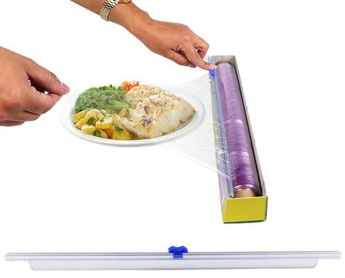 Anakel Home Folienschneider Küche 35 x 3cm für Alu- & Frischhaltefolie I Widerstandsfähiges Material Sehr einfache Bedienung