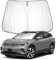 BIXUAN ID.4 2024 Parasol Compatible con VW ID.4 ID.5 2021 2022 2023 2024 Parabrisas para el Parabrisas Delantero del Coche Protección contra el Viento para Parabrisas Delantero Bloqueado Cubierta UV