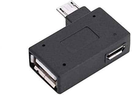 TV xStream OTG Adapter, 90* R Angle USB Port Adapter, Micro OTG Cable Compatible with Firestick 2nd Gen, 3rd Gen and 4K, Android Smartphones, Tablets, Rii, Logitech Keyboards, SNES, NES