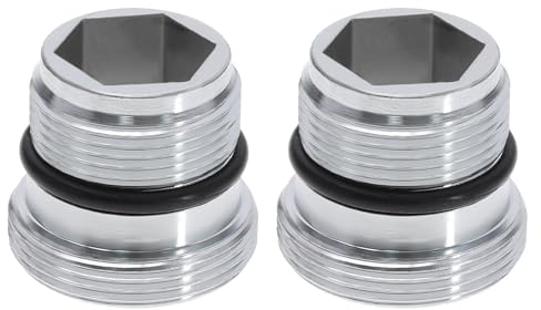 ECSiNG 2pcs M18.5-M22 Adaptateur Mâle vers Mâle Compatible avec IKEA Compatible avec GROHE Compatible avec Neoperl TJ Mitigeur Adaptateur en Laiton