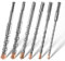 Brocas Hormigon Juego de Brocas SDS Plus 4 Puntas de Metal Duro Pared Broca Cruzadas Broca de Impacto Ideal Para Taladrar en Hormigón Piedra Natural Metal Plástico Granito 6PCS