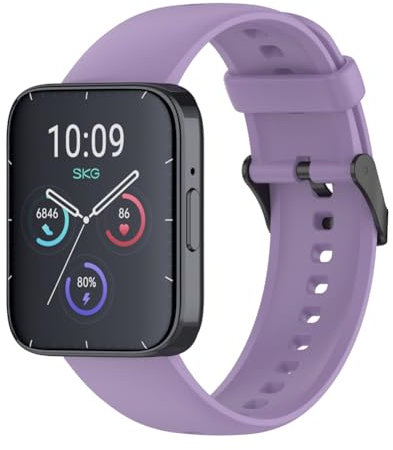 Tyogeephy Correa Compatible con Amazfit Bip 5 Unity/Bip 5/SKG V9/V9 Pro, Correas Deportiva Silicona para Mujeres Hombres