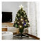 Albero di Natale in fibra ottica, bassa tensione, 90 cm, luce bianca fredda, ideale per decorazioni festive e ambienti natalizi.