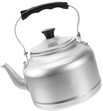 Cabilock Hervidor De Agua De Aluminio Resistente Al Desgaste Tetera Vintage Para Cocina Compatible Con Inducción y Gas Para Té Infusiones Casa