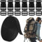 BTIYMU Fettuccia Nylon 6m Fibbie a Scatto Doppie 25mm Nero, Regolabili Plastica Fibbia Cinghia Clip Cintura, Fibbie a Sgancio Rapido Scorrimento Cinghie Zaino Ricambio