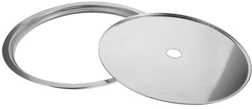MOBUTOFU Stainless Steel Hot Pot Table Ring Lid, Induction Cooker Adapter Plate with Wide Applicability and Simple to Use Design for Hot Pot Table Repair Hole