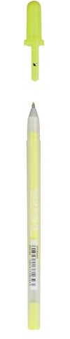 SAKURA Gelly Roll Moonlight 10 - Fluorescent Yellow Gel Pen - Medium Point 1.0 mm - Bright Ink for Drawing & Doodling