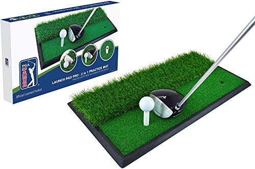 PGA TOUR Unisex – Erwachsene, Blau Launchpad Pro 2-in-1 Trainingsmatte, Einheitsgröße
