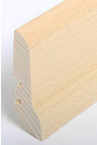 Fuß- u. SockelleistenDortmund Echtholzfurnier - 22.60.14 - Buche hell