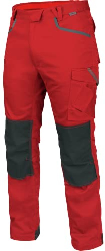 WÜRTH MODYF Bundhose Stretch X - professionelle Arbeitshose für Herren - Bundhose mit Reißverschluss - in der Größe 56 in Rot
