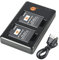 EN-EL12 EN EL12 Lot de 2 batteries de rechange rechargeables et double chargeur compatibles avec Nikon Coolpix P300 S640 S800c S1000pj S1200pj S6000 S9900s AW120s KeyMission 170/360