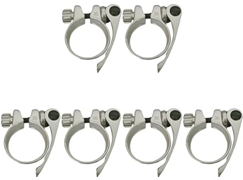 INOOMP 6stücke Aluminium Legierung Fahrrad Schnellspanner Sitzrohrklemme Einsetzbar Für Mountainbike Und Rennrad Installieren Ohne Werkzeug Anpassbar Zufälliger Farbe Erhältlich