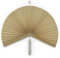 KOLWOVEN Bohemian Wall Decor - Large 32 X 16 Bamboo Fan - Bedroom Wall Art Above Bed (Ivory)