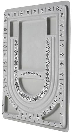 NUOBESTY Creative Necklace Design Tray for Jewelry Beads Bracelet and Necklace Making Bead Board Compact and Sturdy for Easy Crafting and Organizing