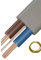 6mm Twin and Earth 6242Y Flat Grey Cable with a cut of Earth sleeving COOKER HOB OVEN (6.0MM, 2, meter)