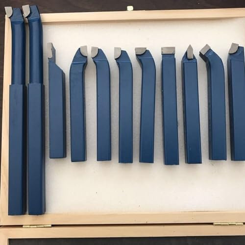 11Pcs Carbide Bit Milling Cutter Tools, Drill Bit Cutting Kit Lathe Cutting Tools For Metal Lathe Tools 10mm/12mm(10x10mm)