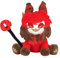 Genérico Peluche Alastor Anime Figura Muñeca, Figura de Peluche de Dibujos Animados de Polvo de Ángel, Linda Almohada de Sofá Súper Rellena, Juguete de Peluche de Polvo de Ángel de Hotel