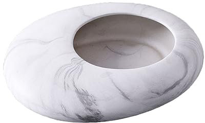 FUNOMOCYA Pot De Fleurs en Forme De Galet pour Comptoir De Bureau