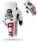 Fast passion Dirt Bike Motorradhandschuhe, Motocross-Handschuhe, Motorrad, Reiten, Fahrrad-Handschuhe, ATV MX, MTB, Offroad-Rennsport, Sport, Radhandschuh (Weiß1, L)