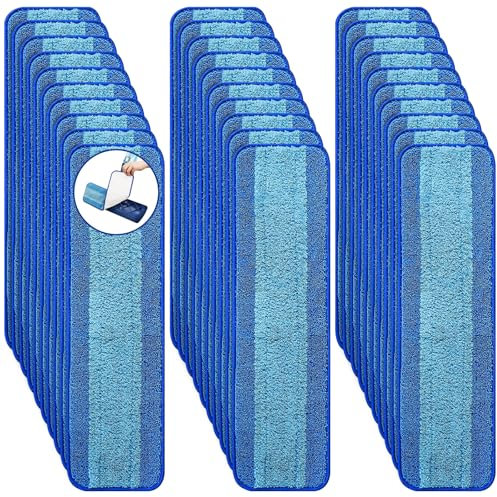30 Stück Mikrofaser-Reinigungspads für Bona-Familie von Mops, waschbar und wiederverwendbar, Ersatz-Mopp-Pads, sicher für Hartholz- und verschiedene Böden, super saugfähig