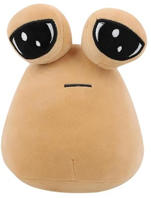 Pou Plush,22cm Pou Kuscheltier, Alien Pou Plüschspielzeug,Alien Plushie Stofftier Pou Puppe, My Pet Alien Pou Plush Toy,Alien Pou Plüshies Stofftier Deko,für Jungen Mädchen Fans