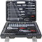 Camiraft 1/2 Socket Set CR-V 216-Piece Ratchet Spanner Set 1/4 3/8 Socket Set, Ratchet Wrench Set with Bit Socket Metric and Extension Bar for DIY, Car Repair and Household with Storage Case