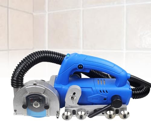 LwiftGal 1200W Household Electric Tile Gaps Crevice Cleaning Machine Slotting Tool, 9000r/min Tile Joint Cleaner Tile Joint Cleaning Machine StandardconfigurationWithC