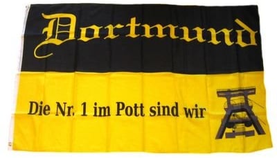 Fahne / Flagge Fußball Dortmund NEU 90 x 150 cm Flaggen
