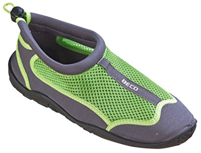 Beco Aquaschuhe Surfschuhe Stand Up Paddling Wattschuhe, Grau/Grün, 38, 90661