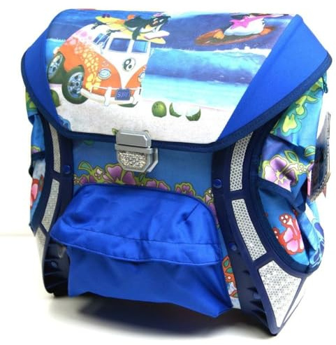 BIELLA AUSTRIA Schulranzen - Penguin Holidays: Rucksack, Schulrucksack, Tornister, Schulmappe - Multicolored, Volumen: ca. 14,5 Liter