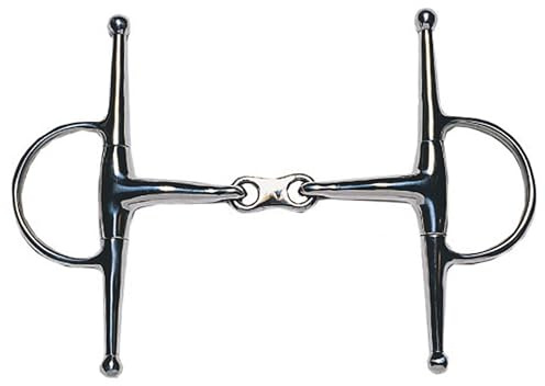 JP Korsteel Stainless Steel French Link Full Cheek Snaffle Bit, 5