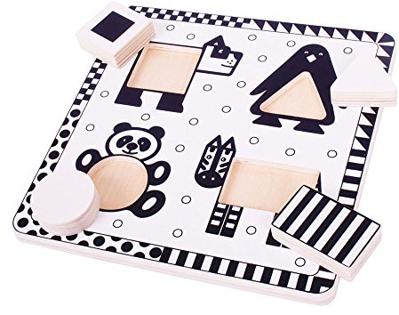 Bigjigs Toys Animals Black and White Puzzle