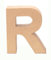 GLOREX 6 2029 118 - Papp - Buchstabe R, Buchstabe aus brauner Pappe, ca. 17,5 X 5,5 cm groß, zum bemalen und bekleben, für Serviettentechnik und Décopatch, ideal als Dekoration
