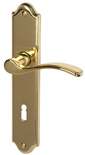 Alpertec 32760050 Zimmertürbeschlag Lucia Langschild Zimmertürgarnitur Türklinke Türdrücker Türgriffe …